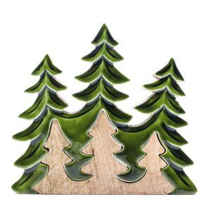 Lost in the Forrest - Three Trees 3D Wooden Decoration - 20x23cm